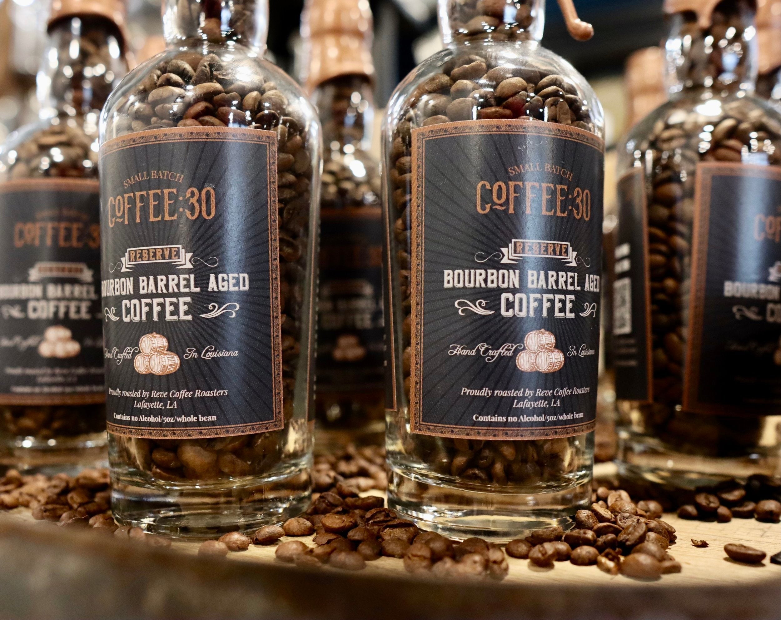 Coffee:30 Bourbon Barrel Aged Coffee Bottle 5oz